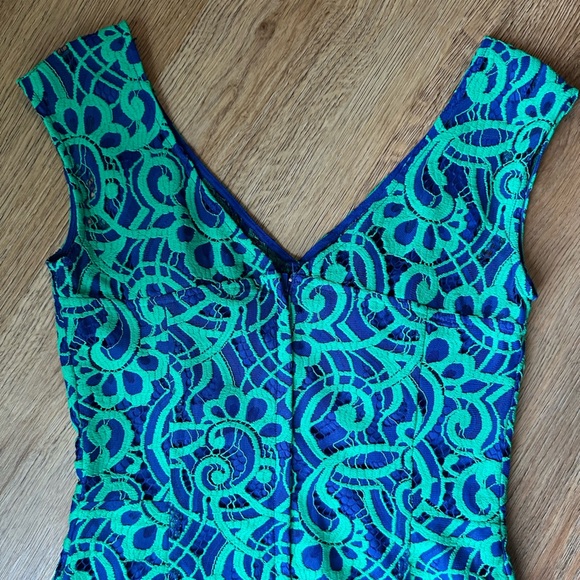 Lilly Pulitzer Rosaline Dress About Face Lace dress Size 2. Teal lace - Picture 7 of 8